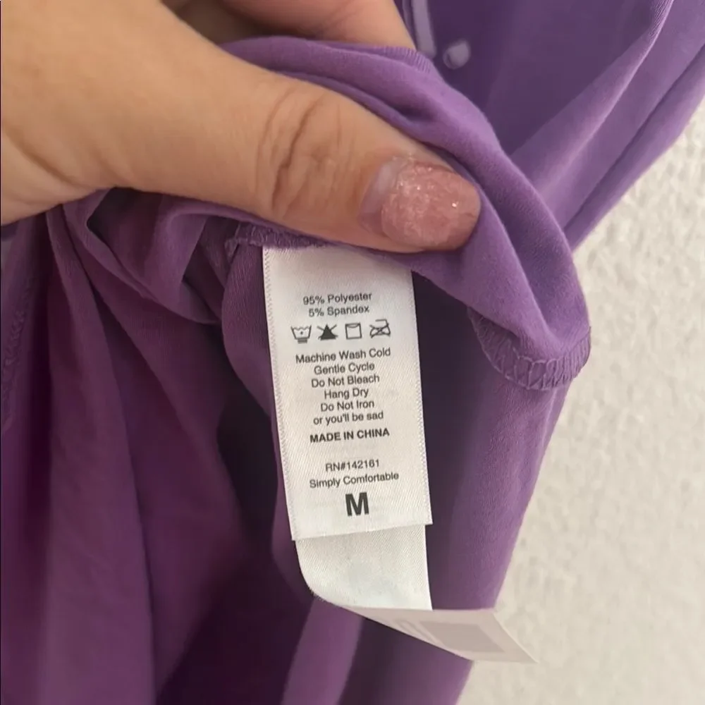 NWT- LuLaRoe- Purple Tank Top - Be Weird, Be Random, Be You!- Size Medium - Picture 5 of 6